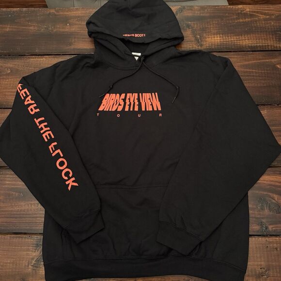 Travis Scott Birds Eye View Tour Fear the Flock Hoodie - Picture 2 of 9